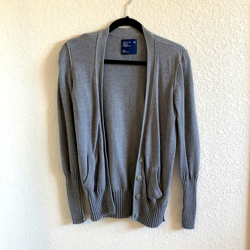 American Eagle Grey Cardigan